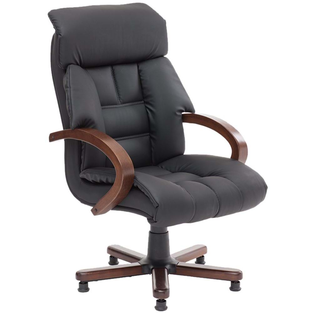 Uzay Ofis Comfort Misafir Koltuğu - Siyah - Ahşap