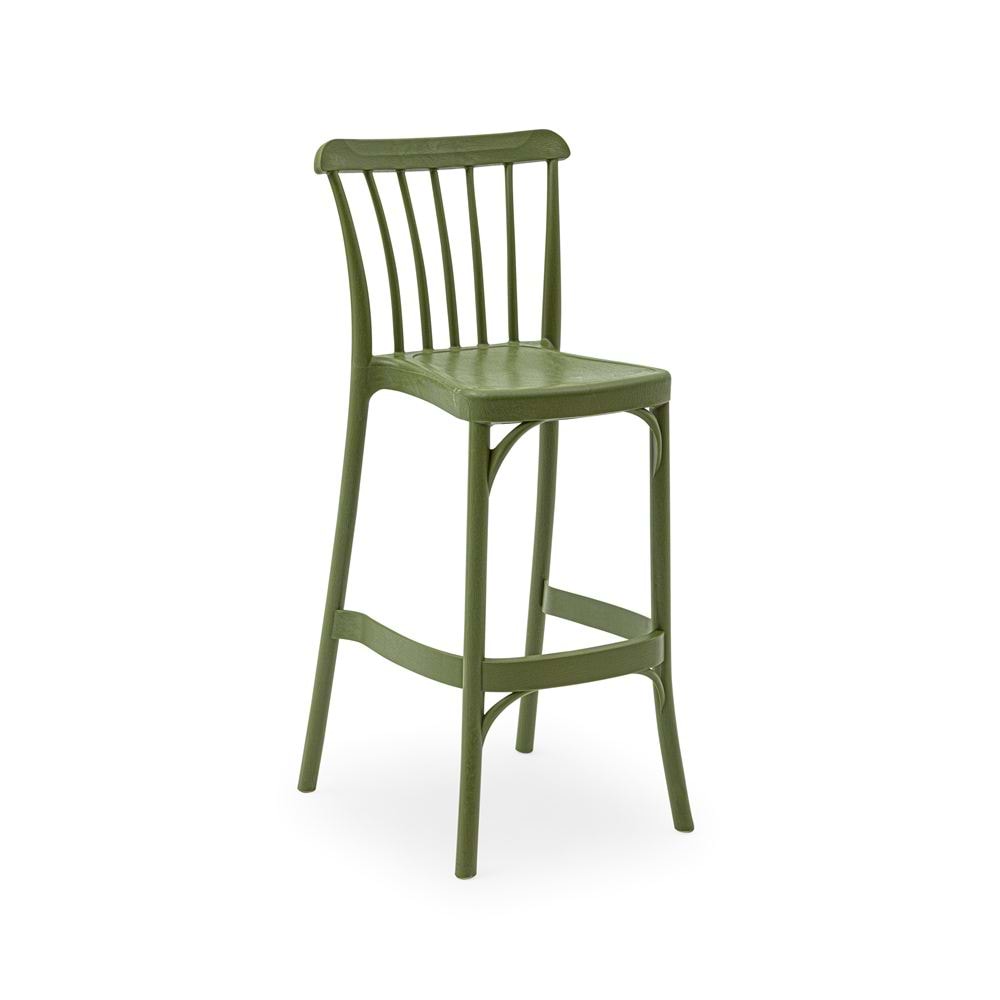 Uzay Ofis CAPRI Bar Sandalye 75cm - Nil Yeşili