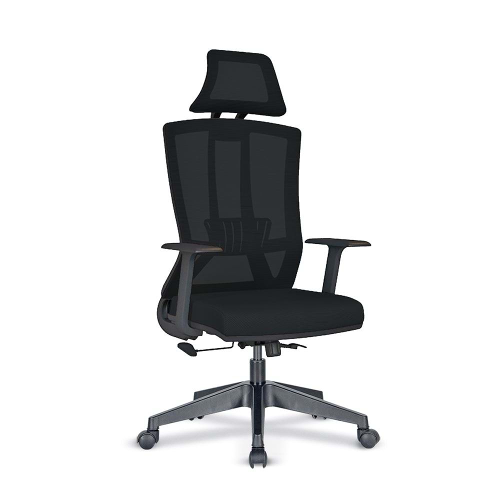 Uzay Ofis Air-x Fileli Müdür Koltuğu - Siyah