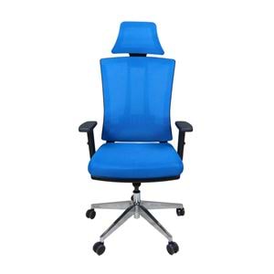 Uzay Ofis Air-x Müdür Koltuğu - Ayarlı Kolçak - Mavi