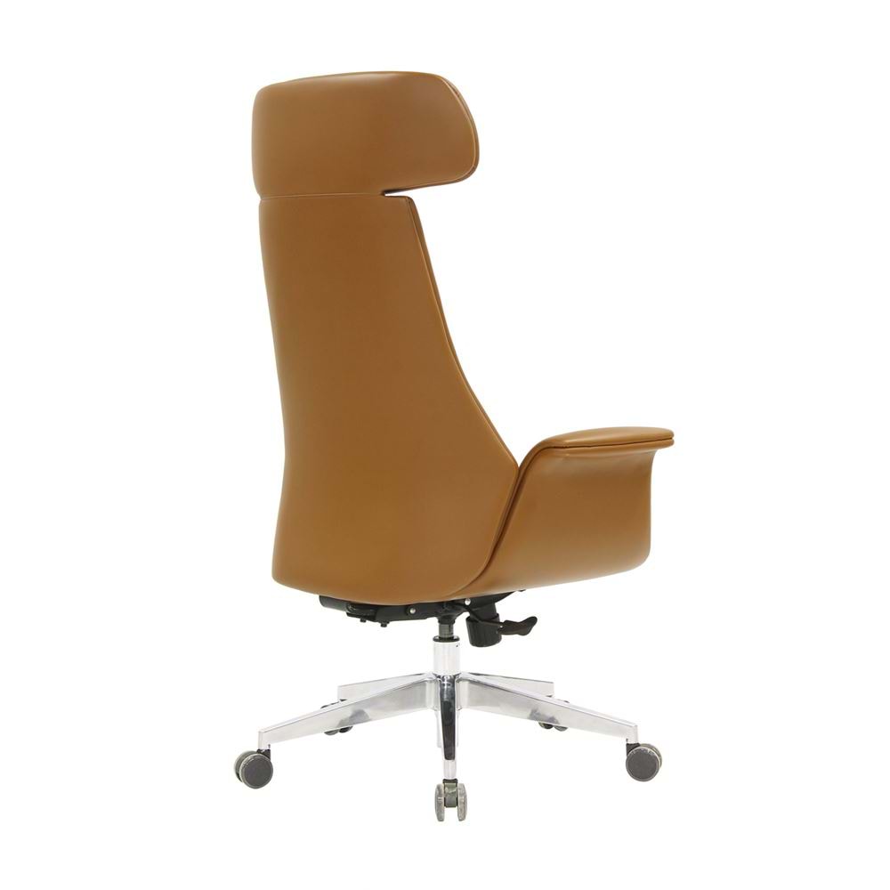 Uzay Ofis Thor Müdür Koltuğu Düğmeli - Taba