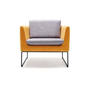 Uzay Ofis Nerr Tekli Kanepe -Gri-Sarı