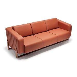 Uzay Ofis Mango Üçlü Kanepe - Taba